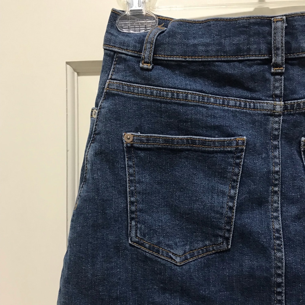 Mango Denim Button Down Skirt - Picture 4 of 6